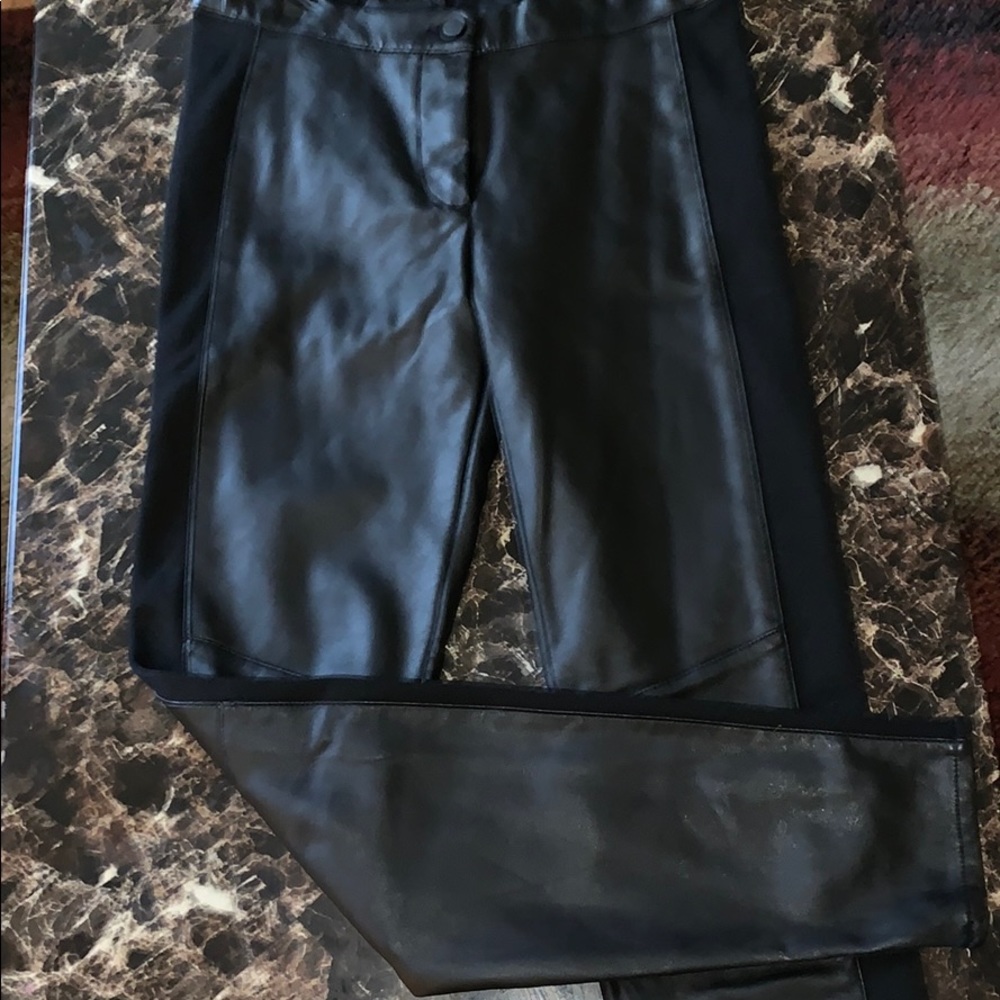 Faux leather pant